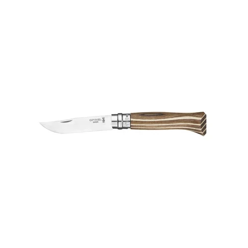 Opinel Nr.8 Nerūdijančio plieno ašmenimis, ruda beržo rankena image 1