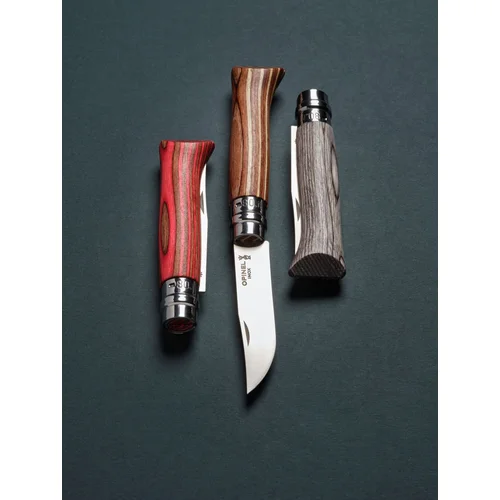 Opinel Nr.8 Nerūdijančio plieno ašmenimis, ruda beržo rankena image 3