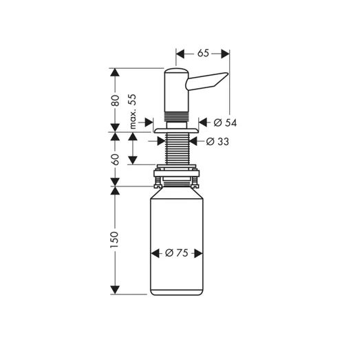Hansgrohe 40418300 Skysto muilo dozatorius Poliruotas raudonas auksas image 2