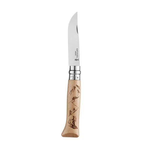 Opinel Nr.8 kišeninis peilis, bukų rankena, 12C27 nerūdijantis plienas image 2
