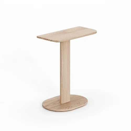 Wood S vonios staliukas, 48×57×29 cm, Skaidrus ąžuolas image 2