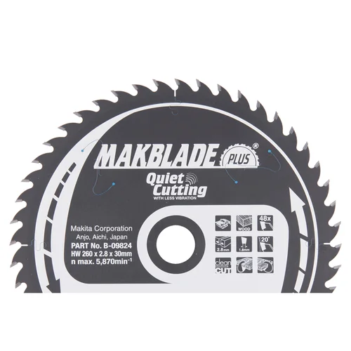 Makita B-09824 MAKBLADE PLUS 260x2.8x30 mm, 20° image 1