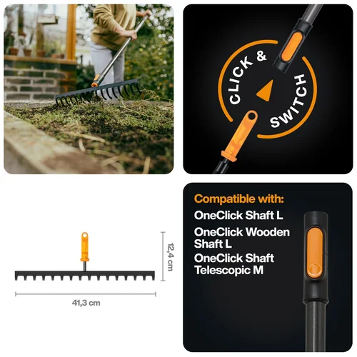 OneClick dirvos grėblys, 16 dantų image 3