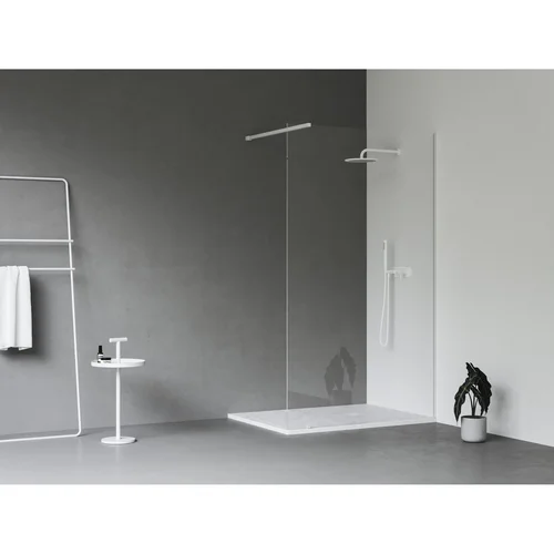 RAVAK Walk-In Wall Set, 100 cm, balta matinė ir skaidrus stiklas image 2