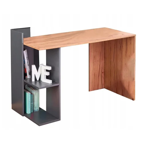 HALMAR Fino Table stalas, 1200x568x843 mm, Pilkas/Ąžuolo image 1