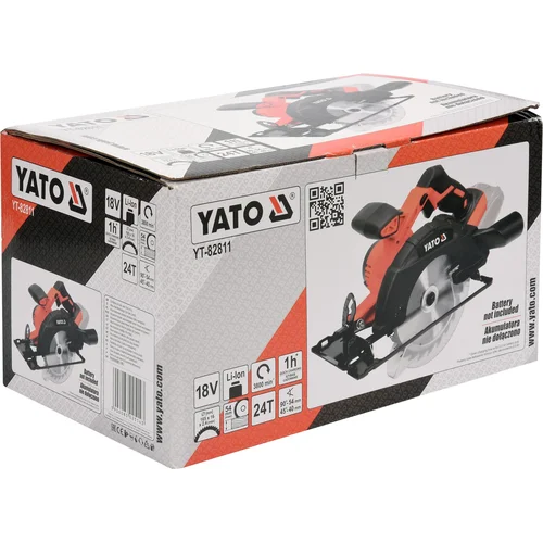 YATO YT-82811 akumuliatorinis diskinis pjūklas 18 V, 165 mm image 2