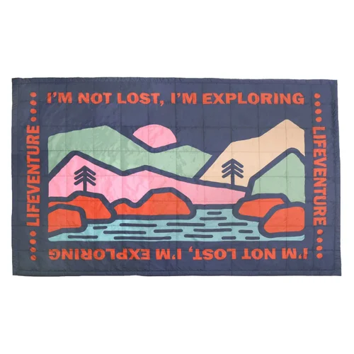 Kelioninė antklodė Lifeventure Fleece Lined Blanket – Violetinė image 2