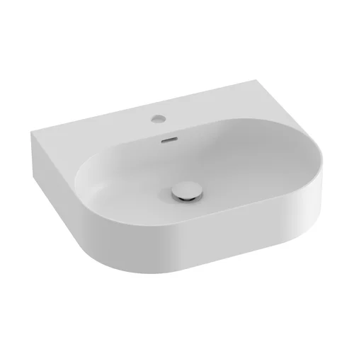 Keraminis praustuvas Ceramic Slim Wall O 55 N, Baltas matinis image 2