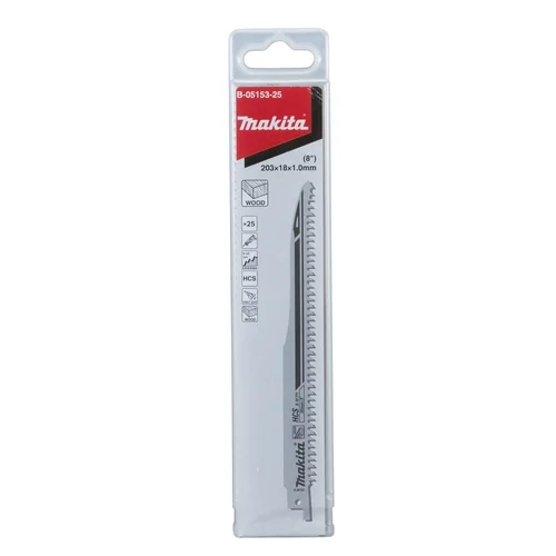 Makita B-05153-25 pjūklo pjūkleliai 203x1,0 mm HCS, 25 vnt image 2