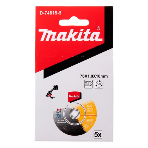 Makita Pjovimo diskas D-74815-5, 76x1.0x10mm WA60T, RST (5 vnt.) image 3