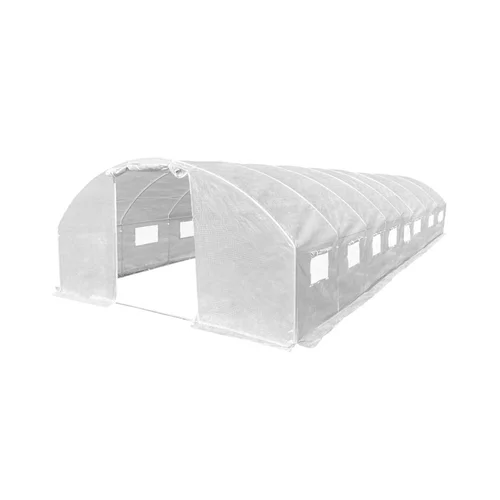 Šiltnamis su armuota plėvele, 40 m2, 4×10 m, baltas image 1