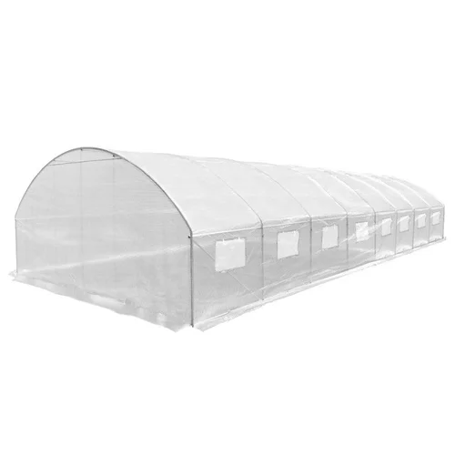 Šiltnamis su armuota plėvele, 40 m2, 4×10 m, baltas image 3