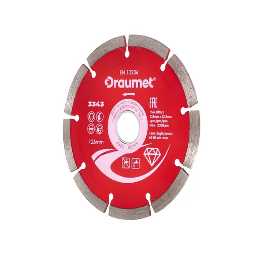 DRAUMET Diskas deimantinis segmentinis 230x22,23x2,8mm image 1