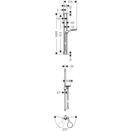 Hansgrohe 36735300 Dušo komplektas image 2
