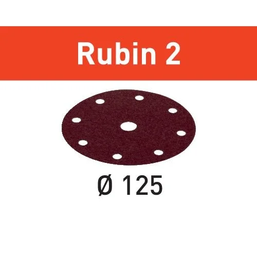 Šlifavimo lapelis STF D125/8 P120 RU2/50 Rubin 2 image 1