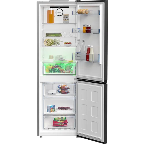 Beko B3RCNA364HXBR Juodas šaldytuvas image 3