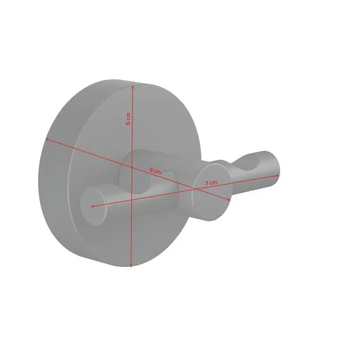 Tesa Moon 40564 dvigubas kabliukas, Juoda image 3