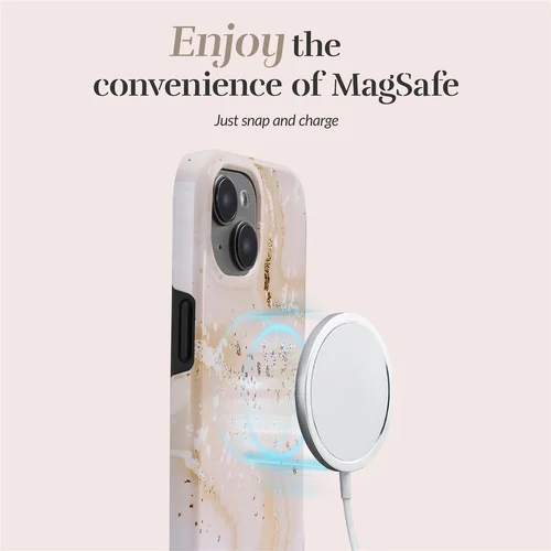 MIO Gold Marble Magsafe Compatible iPhone 16 Pro Max dėklas image 3