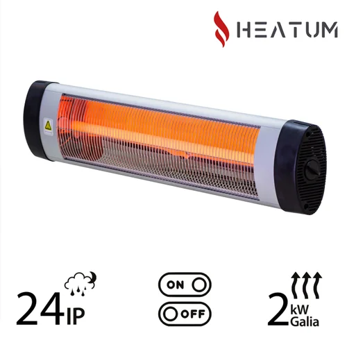 Heatum H2000 OPTIM infraraudonųjų spindulių šildytuvas Pilka image 1