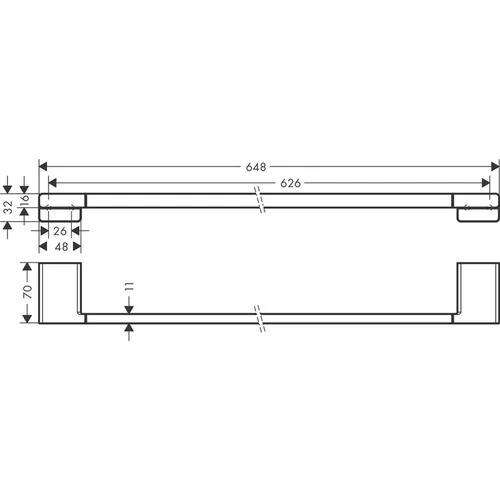 Hansgrohe ADDSTORIS Q HG Bronza rankšluosčių kabykla image 2