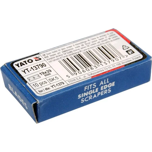 YATO YT1379 Geležų stiklo grandikliui 39x200mm rinkinys (10vnt) image 3