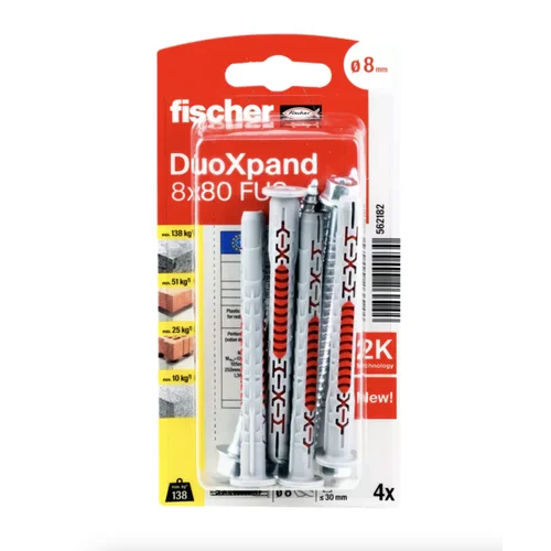 Fischer DuoXpand kaištis su varžtu 8x80 FUS image 1