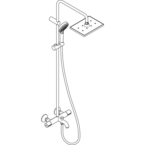 Hansgrohe Vernis Shape 230 1jet EcoSmart Termostatinė chromo 26098000 image 2