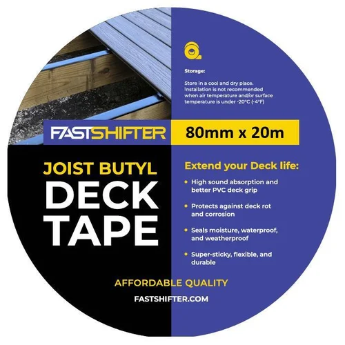 FastShifter lipni butilo juosta terasų lagėms apsaugoti 80 mm x 20 m image 1