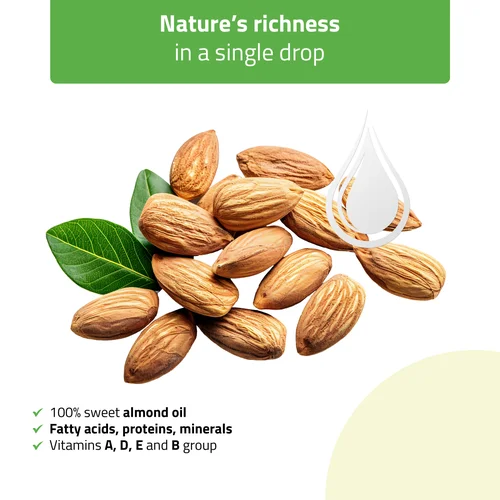 HABYS Sweet Almond saldžiųjų migdolų aliejus 500 ml image 2