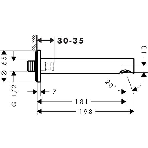 Hansgrohe Zesis S vonios snapas 74410670 image 3