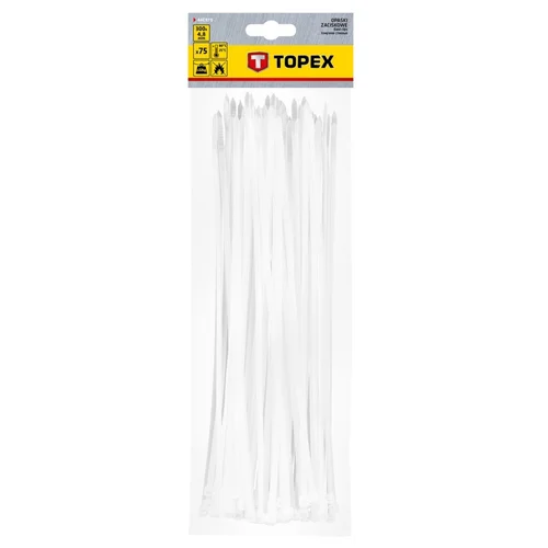 TOPEX Užveržimo dirželiai 4,8 mm x 300 mm, 75 vnt. image 2