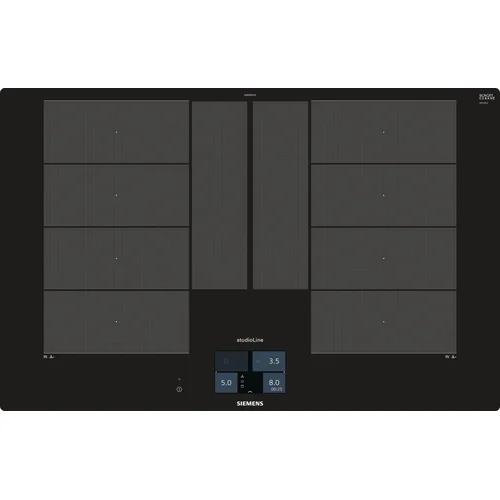 Siemens EX801KYW1E įmontuojama indukcinė kaitlentė 80 cm Juoda image 1