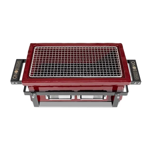Kamado Bono HIBACHI EVO SQUARE Raudona 42 cm image 2