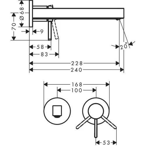 Hansgrohe Finoris 76050670 Juodas matinis image 2