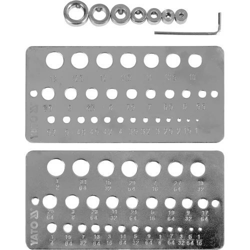 YATO Skylių šablonas/ gręžimo gylio ribotuvas 10vnt. (1.0-13.0mm) image 1