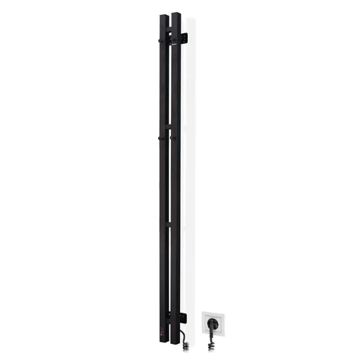 NAVIN Siluet Quadro 90x1500 elektrinis rankšluosčių džiovintuvas, Sensor, Juodas image 2