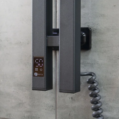 NAVIN Siluet Quadro 90x1500 elektrinis rankšluosčių džiovintuvas, Sensor, Juodas image 3
