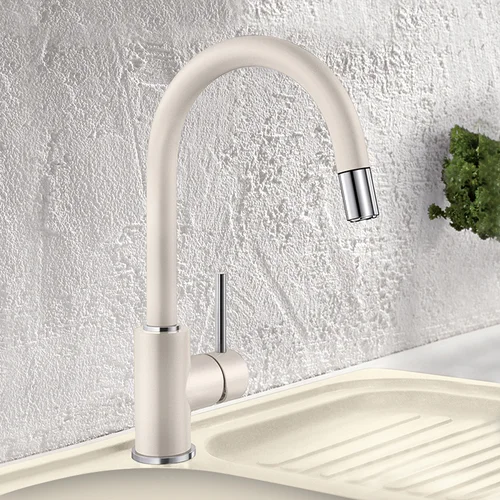 Blanco Mida-S 526968 Virtuvinis maišytuvas su ištraukiama žarna, Baltas image 2