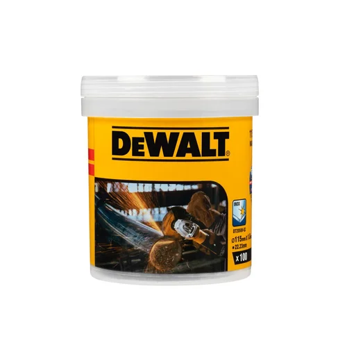 DeWALT 115 mm pjovimo diskeliai x100 vnt. image 3