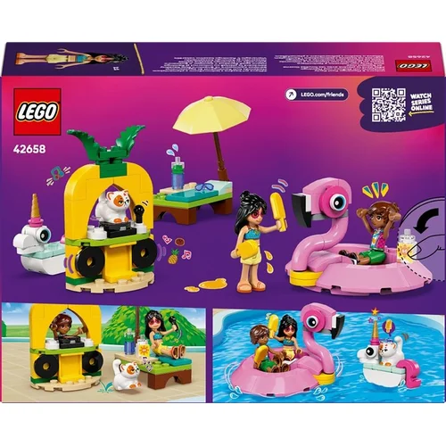 Konstruktorius LEGO® Friends Unicorn & Flamingo Pool Party image 2