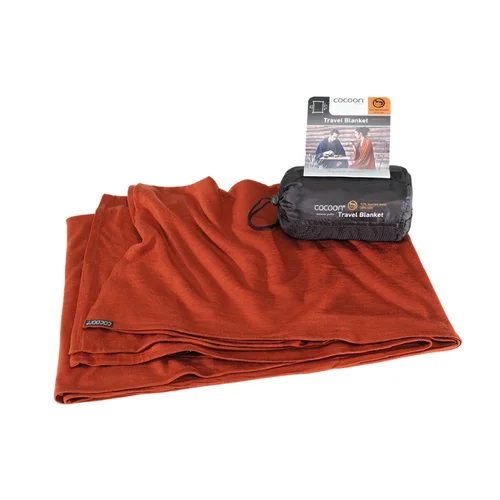 COCOON Kelioninė antklodė Merino Wool/Silk Travel Blanket Raudona image 3