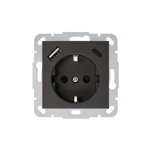 Liregus Retro IUK-3-01.R/ON59 kištukinis lizdas USB A+C image 1