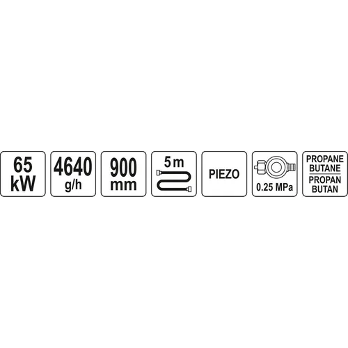 Yato Degiklis dujoms Piezzo 900mm / 60mm (YT-36741) image 3