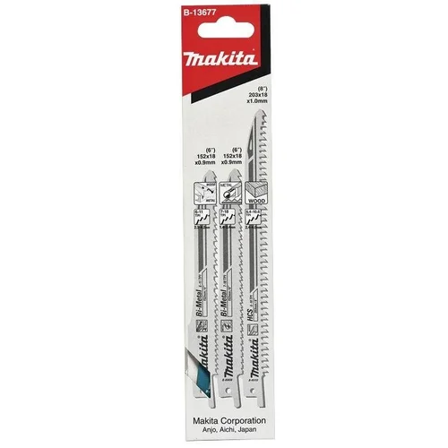 Makita B-13677 Pjūklelių komplektas, 3 vnt. image 2