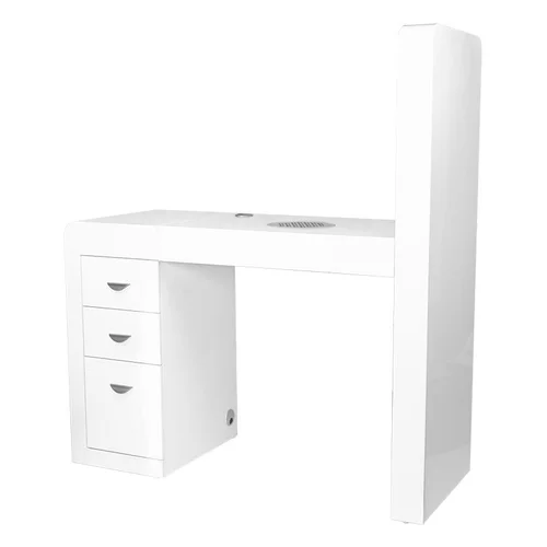 Activeshop MOD 310-D baltas manikiūro stalas su dešine lentyna image 1