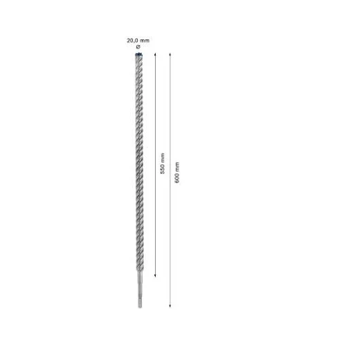 Bosch SDS-plus Grąžtas betonui 20x550x600 mm image 3