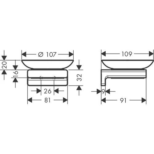 Muilinė Hansgrohe AddStoris 41746000, chromo image 3