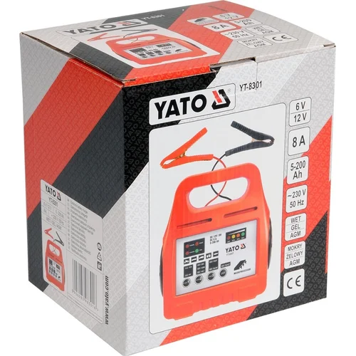 Yato Akumuliatorių įkroviklis 6/12V 8A 5-200AH image 3