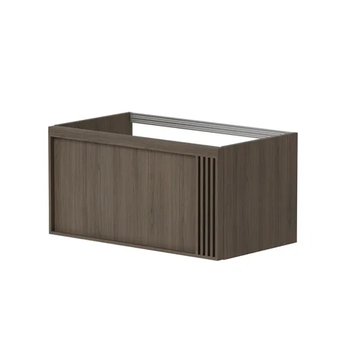 KAME SOLE Spintelė po praustuvu 80 cm Dūminio ąžuolo faneruotė image 1