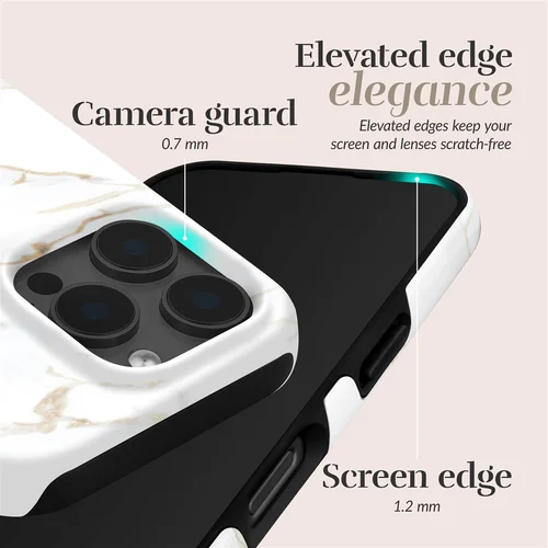 MIO White Marble MagSafe dėklas iPhone 16 Pro Max image 3